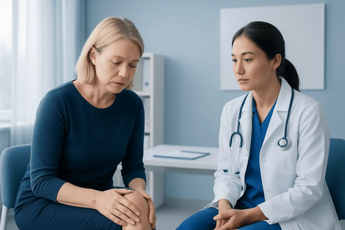 Common causes and risk factors — swollen knee