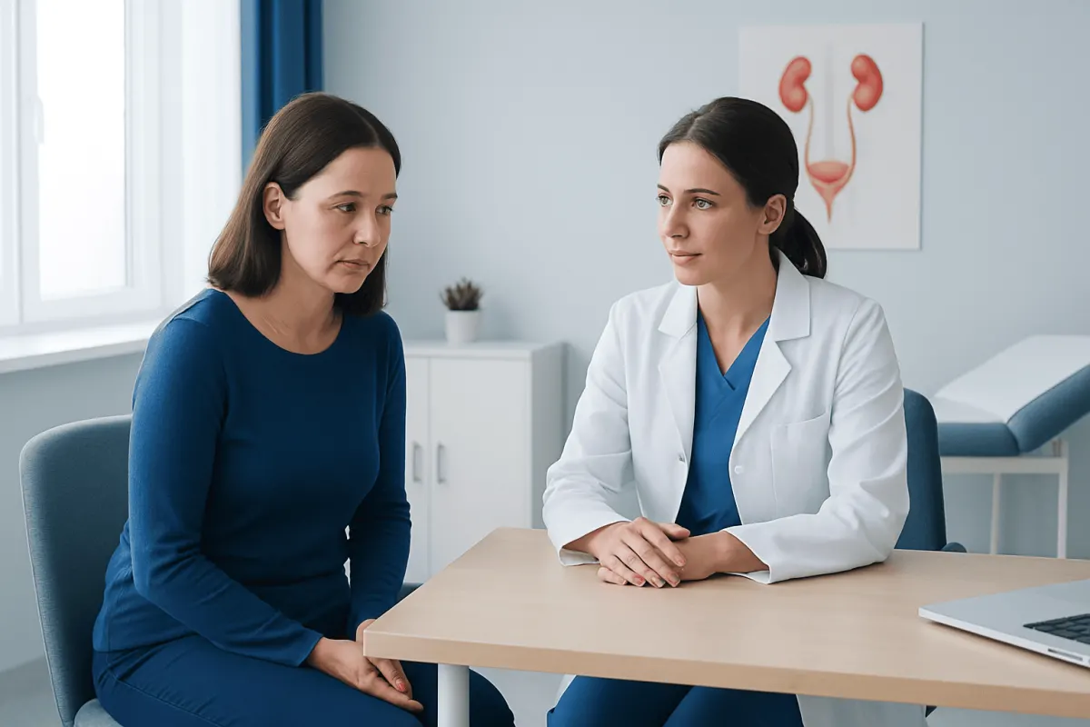 Common causes and risk factors — blood in urine female