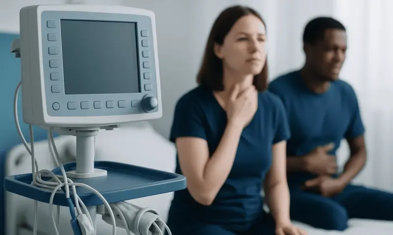 Common causes and what they may feel like — sore throat and diarrhoea