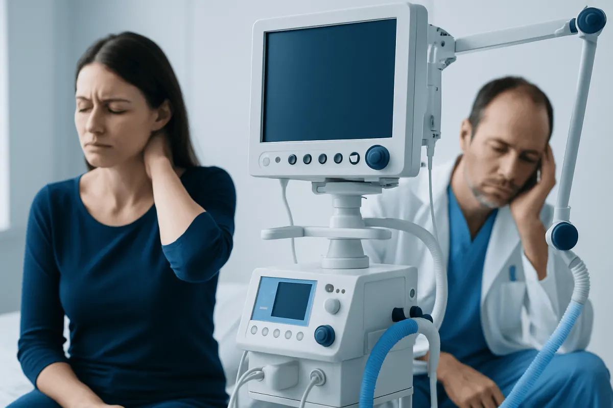 Common patterns and accompanying symptoms — neck ache headache tiredness