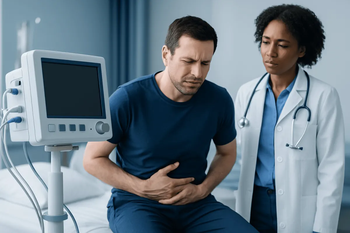 Common Symptoms and Symptom Patterns — painful stomach ache with diarrhea