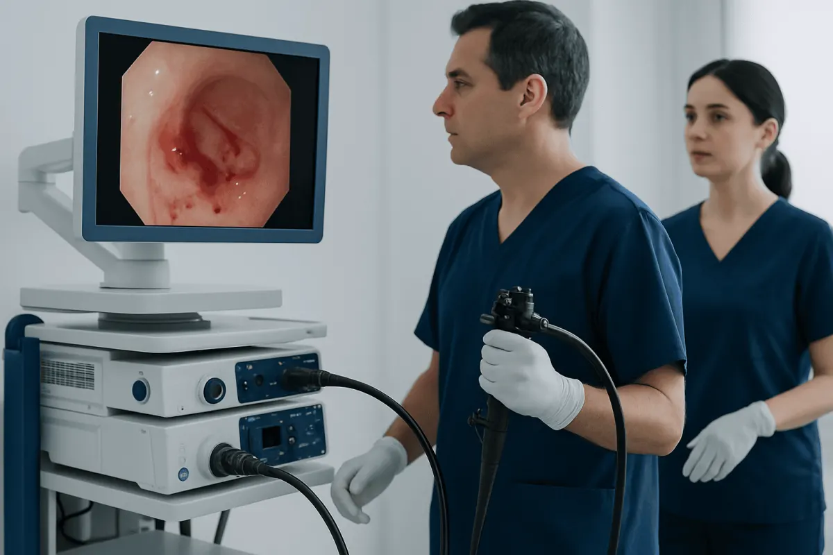 Common symptoms that may happen alongside it — faeces with blood and mucus