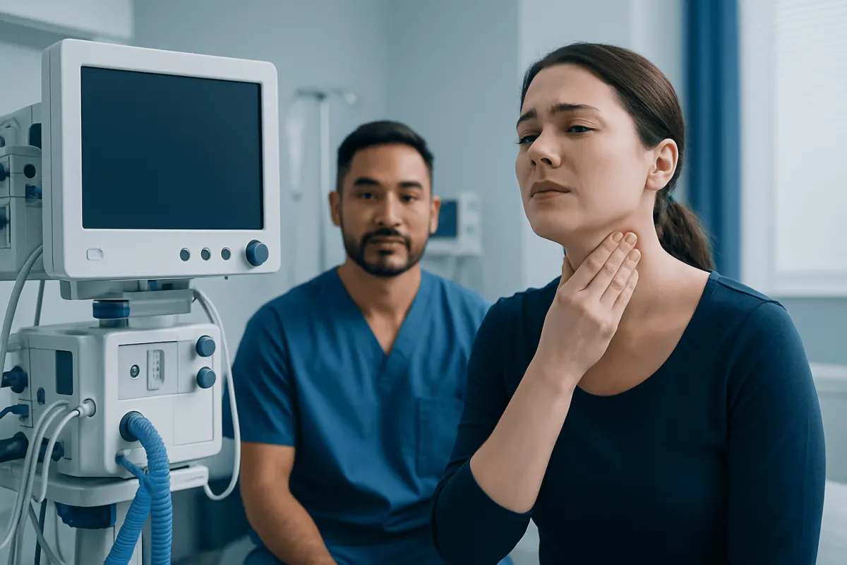 Common Symptoms That May Occur Alongside Swollen Glands — sore throat from swollen glands
