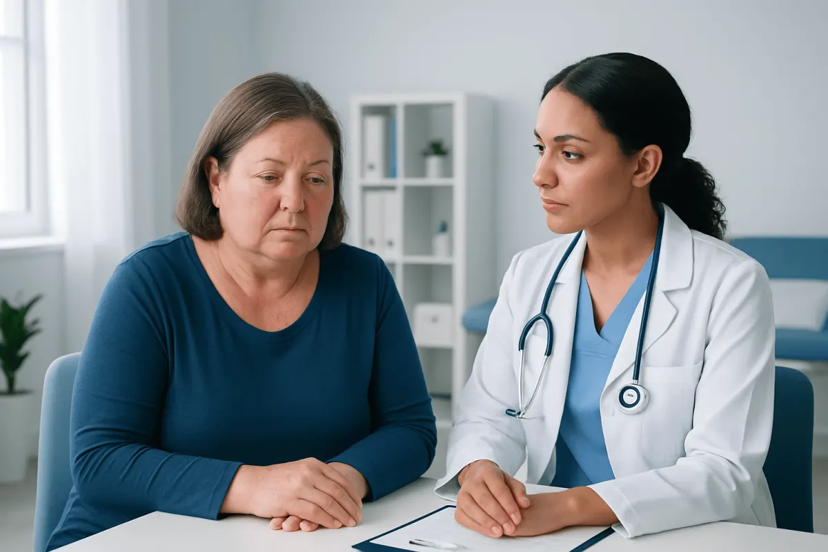 Common symptoms that may occur with cortisol face — cortisol face
