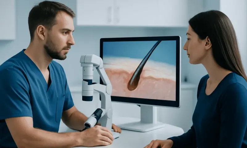 Hair anatomy in simple terms — pulled hair follicle out