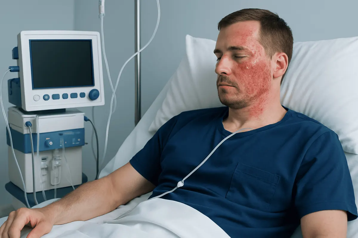 How a chemical burn affects the body — chemical burn