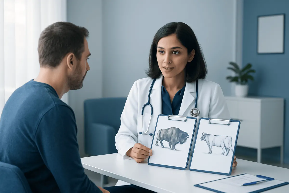 How a Clinician Tells Them Apart in a Food-Related Concern — bison meat vs beef