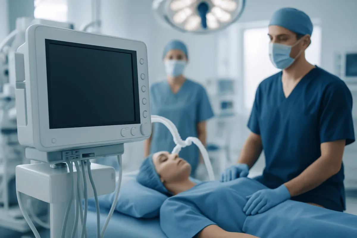 Surgeons preparing for a tummy tuck or panniculectomy procedure in an operating room.