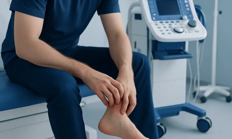 How ankle itching may look and feel — itchy ankles