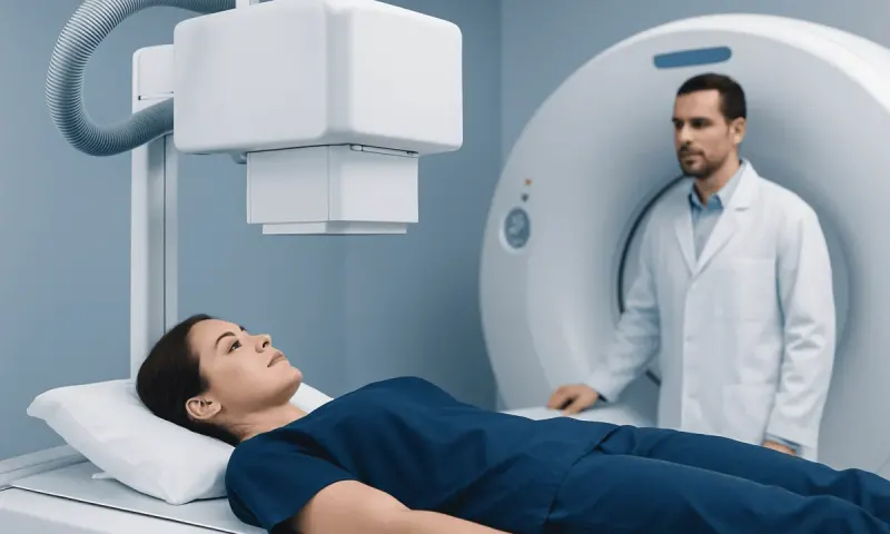 Patient undergoing a CT scan at Acibadem Hospitals Group.
