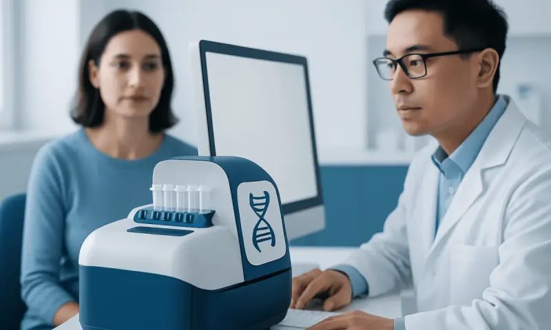 Genetic testing in a medical consultation at Acibadem Hospitals Group.