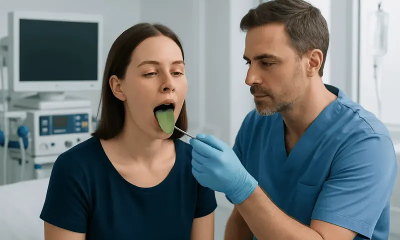 How green tongue can look and feel — tongue color green