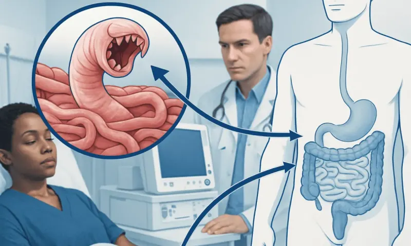 How infection happens and what the parasite does in the body — ancylostoma disease