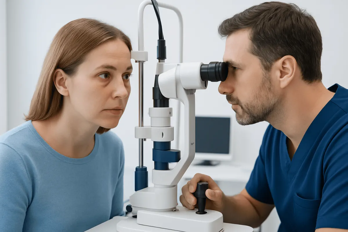 How it can look and feel — swelling in white area of eye