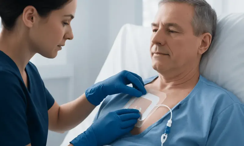 How the Dressing Protects the Catheter Site — hickman catheter dressing change