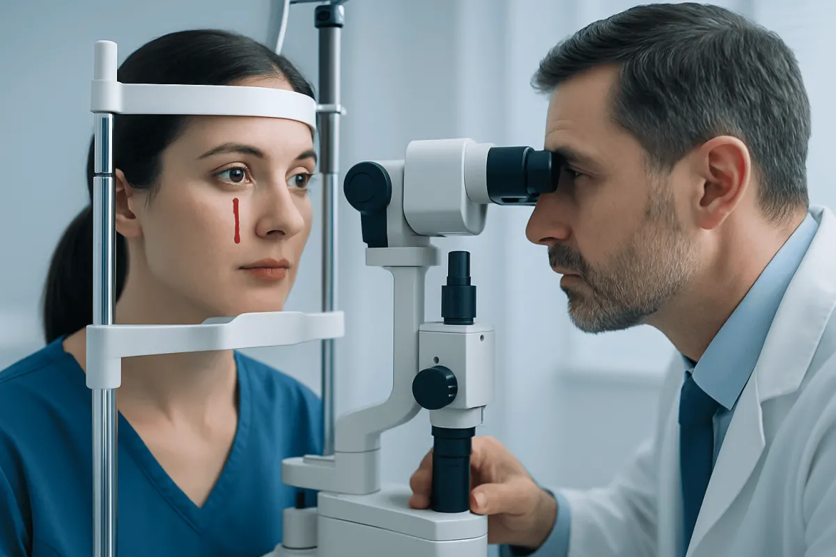 How the eyes and tear ducts are connected — crying blood