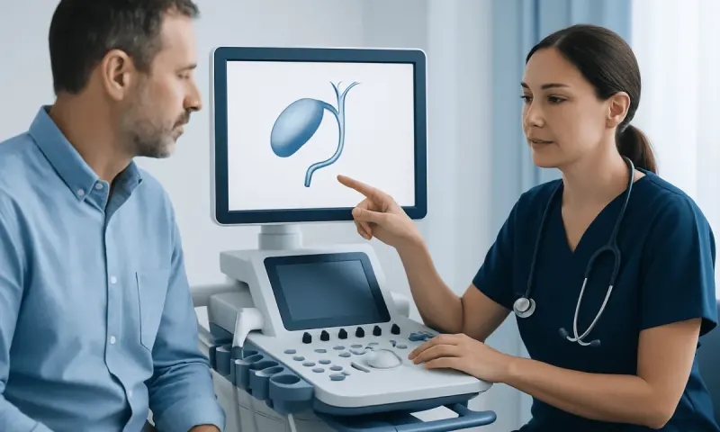 How the gallbladder normally works — contracted gallbladder