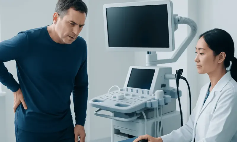 How the symptom pattern can provide clues — sore lower back and blood in stool