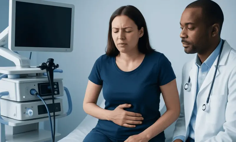 How the symptoms can feel — sore stomach and burping