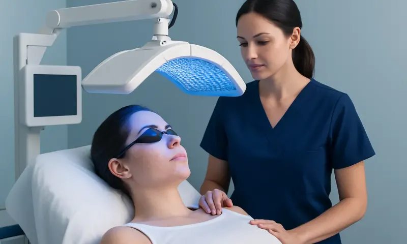 How the treatment works in the skin — blue light phototherapy for acne