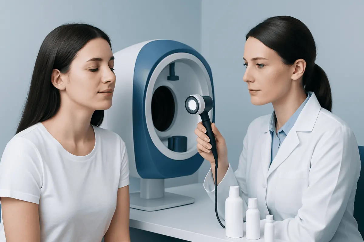 How to identify skin type and skin concerns — dermatological products