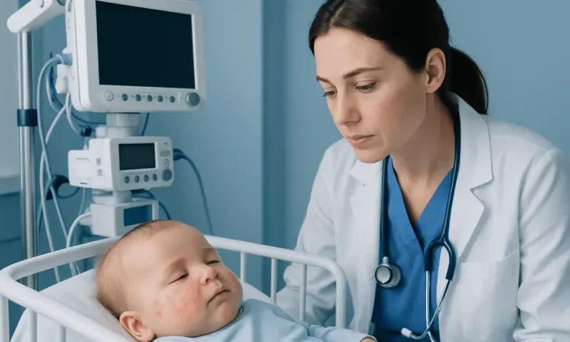 How to recognize common patterns — red blotches on infant face