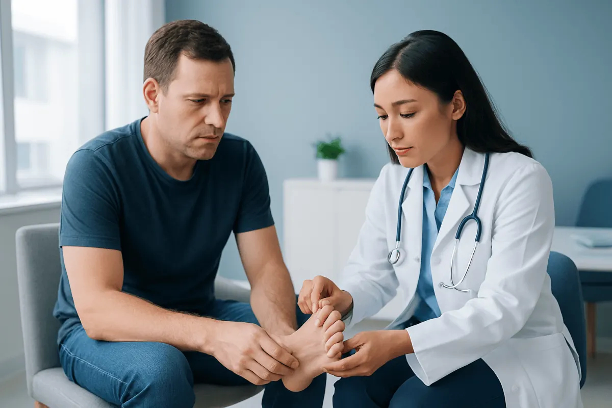 How to Recognize Friction, Infection, or Another Skin Problem — blister between toes