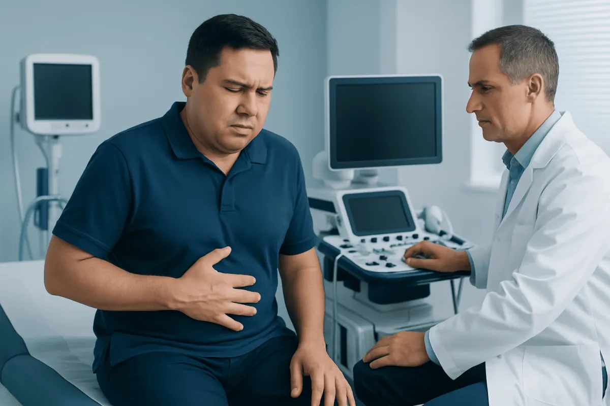 How upper abdominal pain may feel — upper abdominal pain