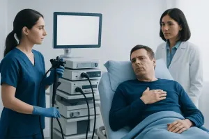 Discomfort in Chest after Endoscopy: Preparation, Procedure and Results