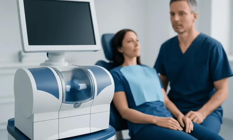 Dental consultation with advanced imaging technology at Acibadem Hospitals Group.