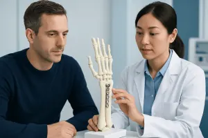 A Wrist Fusion Plate Holds Bones Steady While They Join