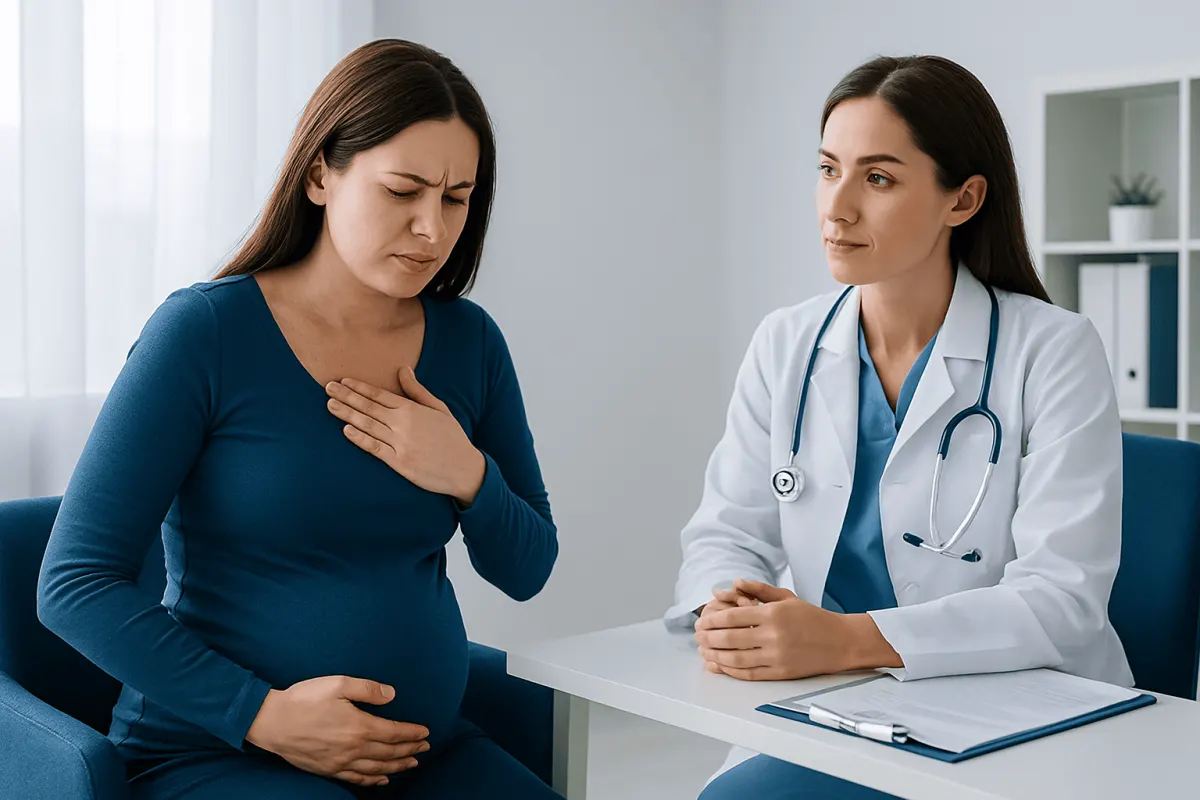 Important Causes That Need Prompt Assessment — pregnant woman chest pain