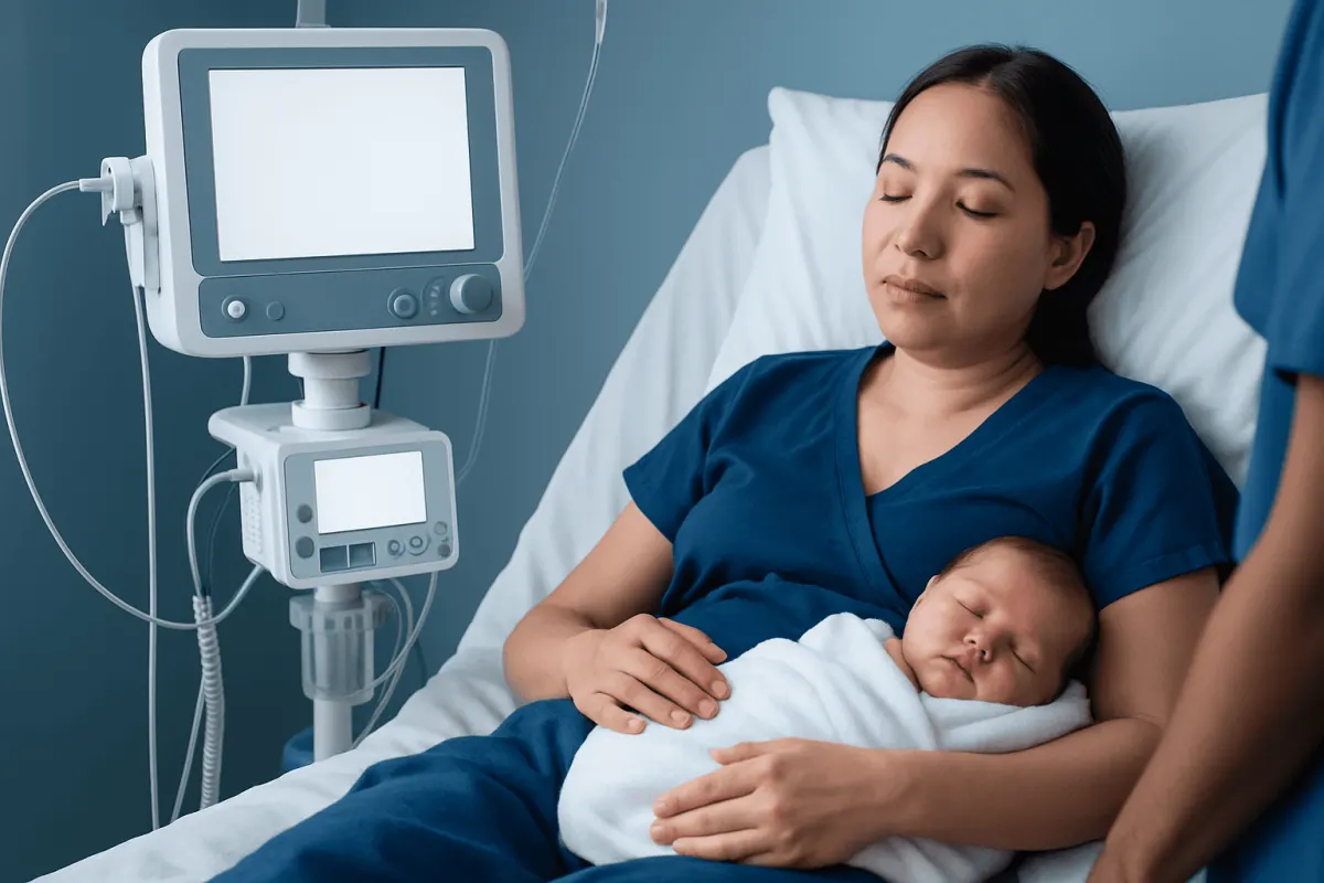 Normal Postpartum Bleeding Versus Concerning Bleeding — postnatal blood clots