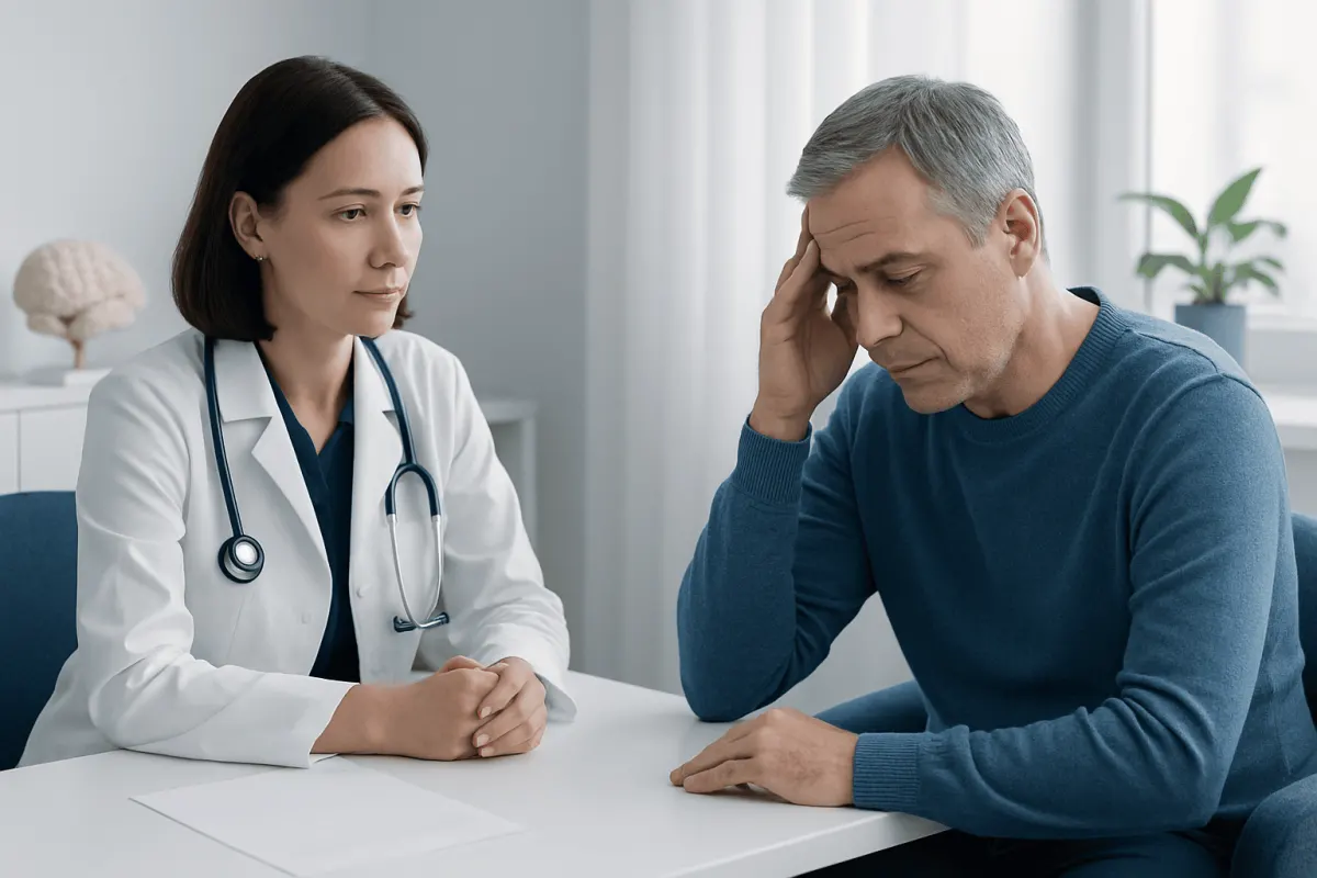 Geriatric neurology consultation for memory loss and brain fog in older adults.