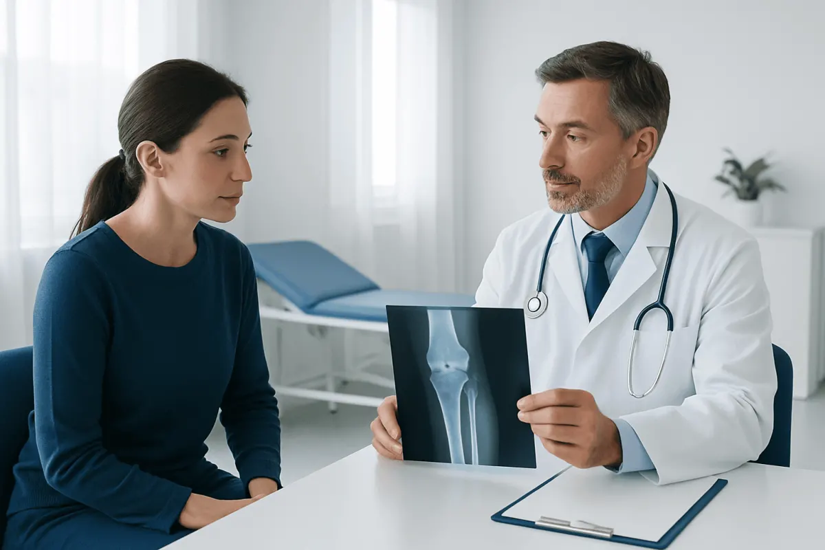 Preparation and step-by-step procedure — tibial fracture xray