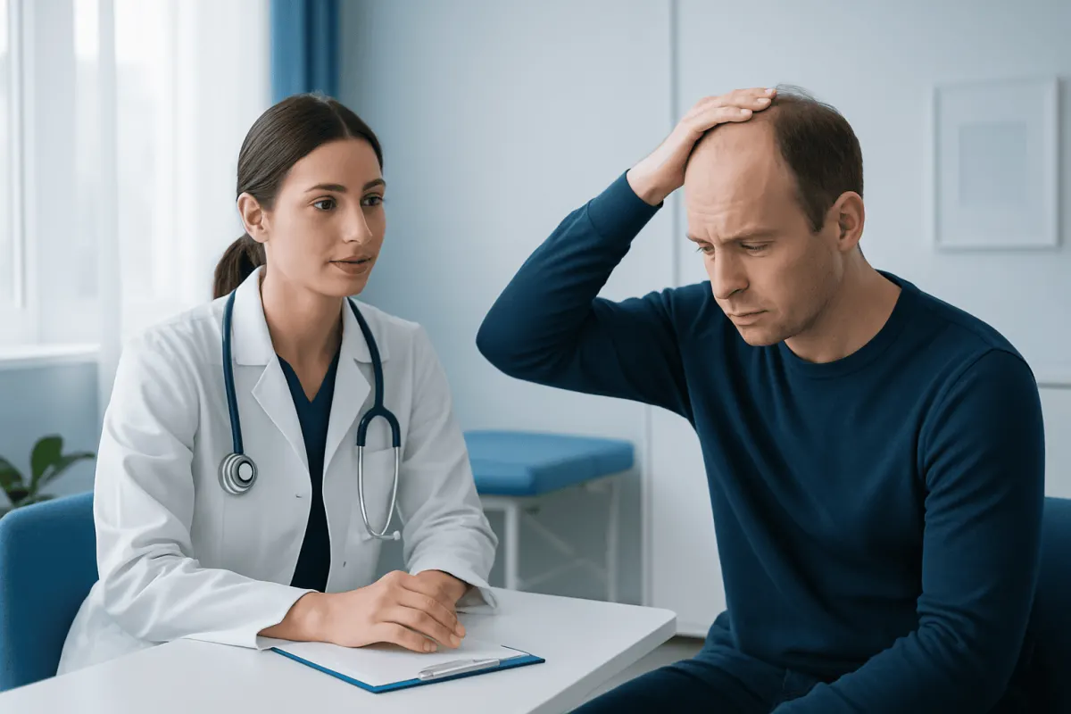 Signs and patterns patients may notice — hair miniaturization