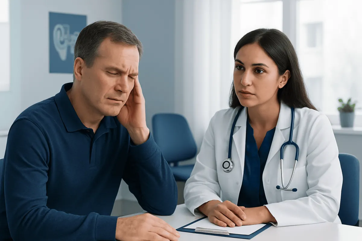 Symptom clues that may suggest an ear-related cause — how to tell which ear is causing vertigo