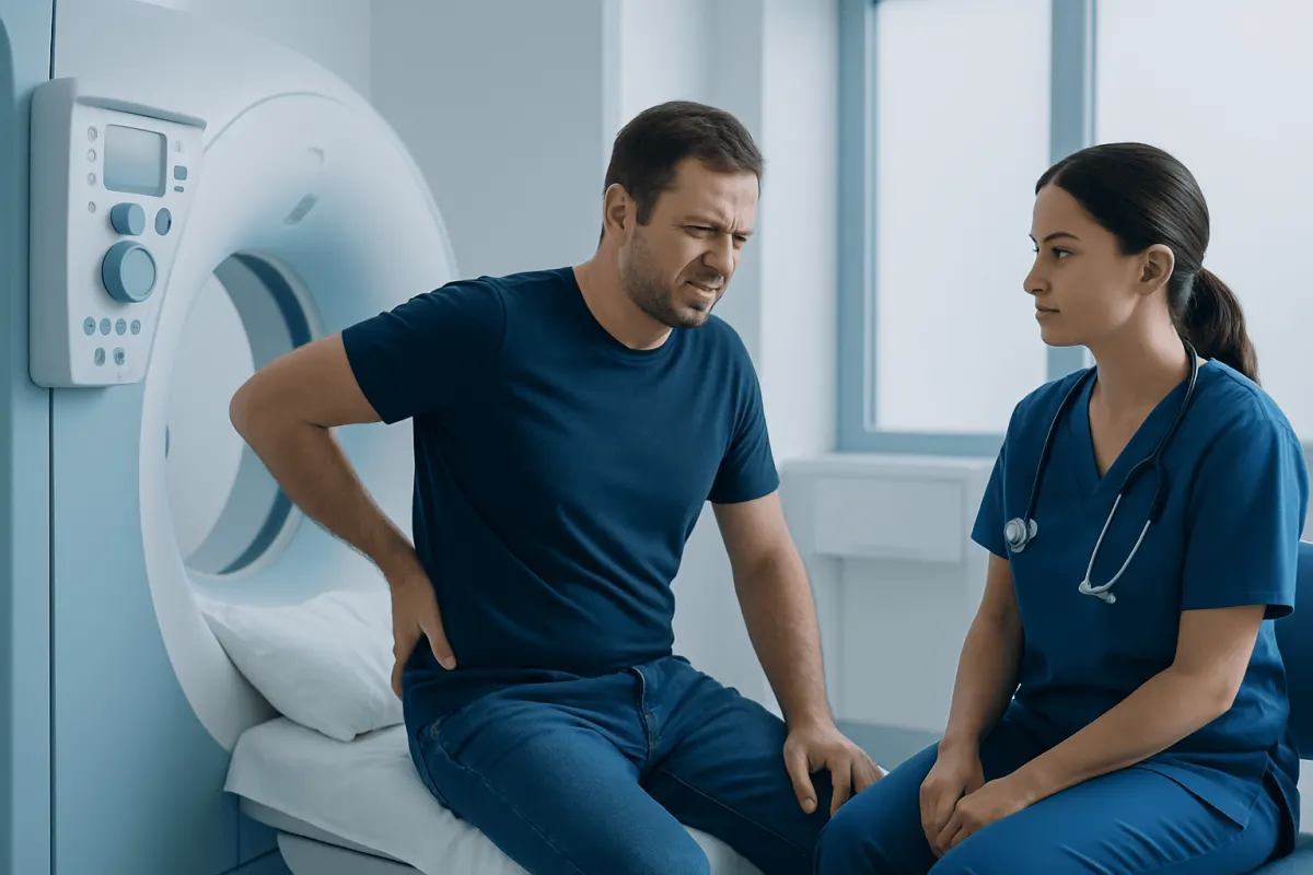Symptoms and how they may feel — lumbago with sciatica