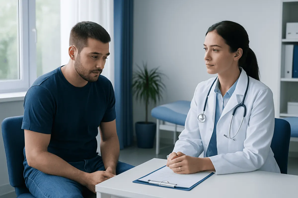 Symptoms and possible associated conditions — man with two penises