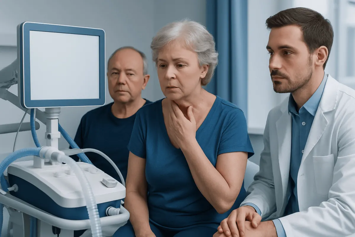 Symptoms and possible complications — swallowing problems in neuromuscular disease