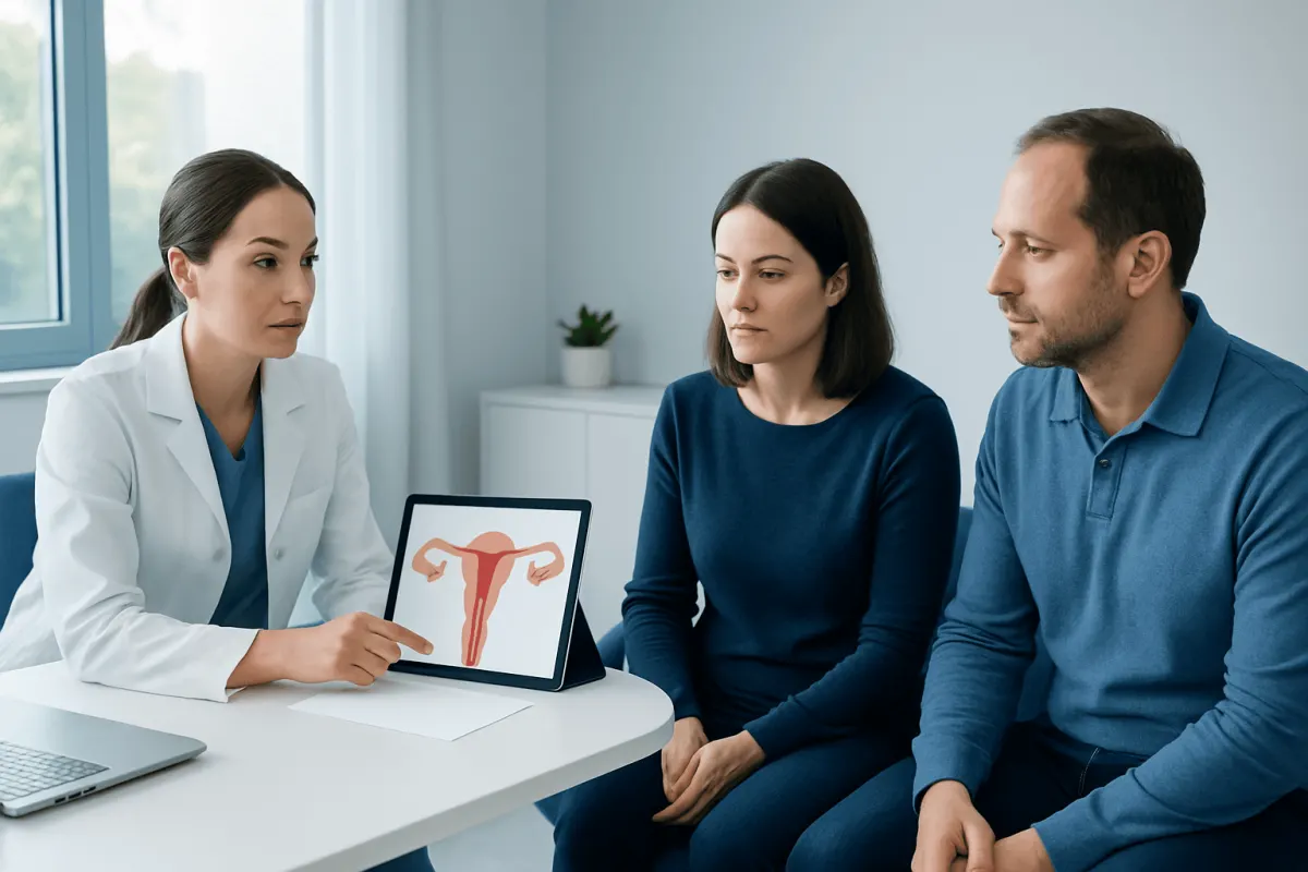 Symptoms and possible effects on fertility or pregnancy — arcuate uterus