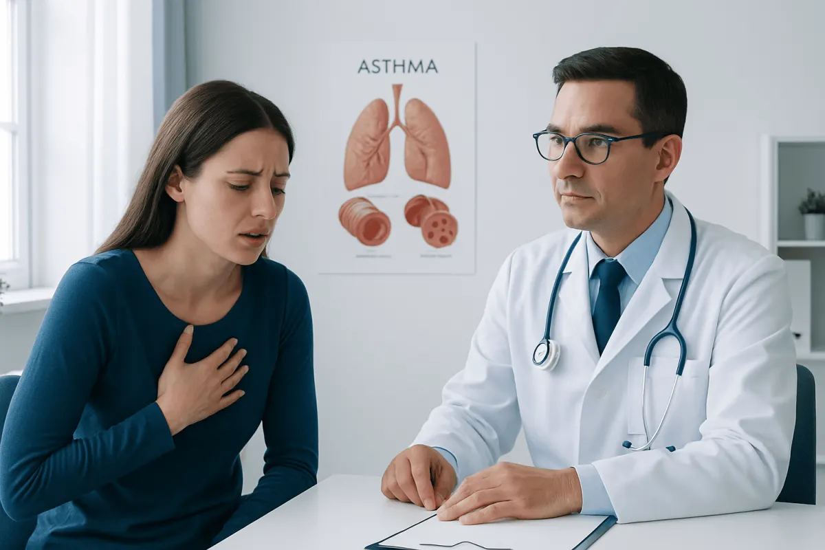 Symptoms and the asthma exacerbation process — asthma pathophysiology