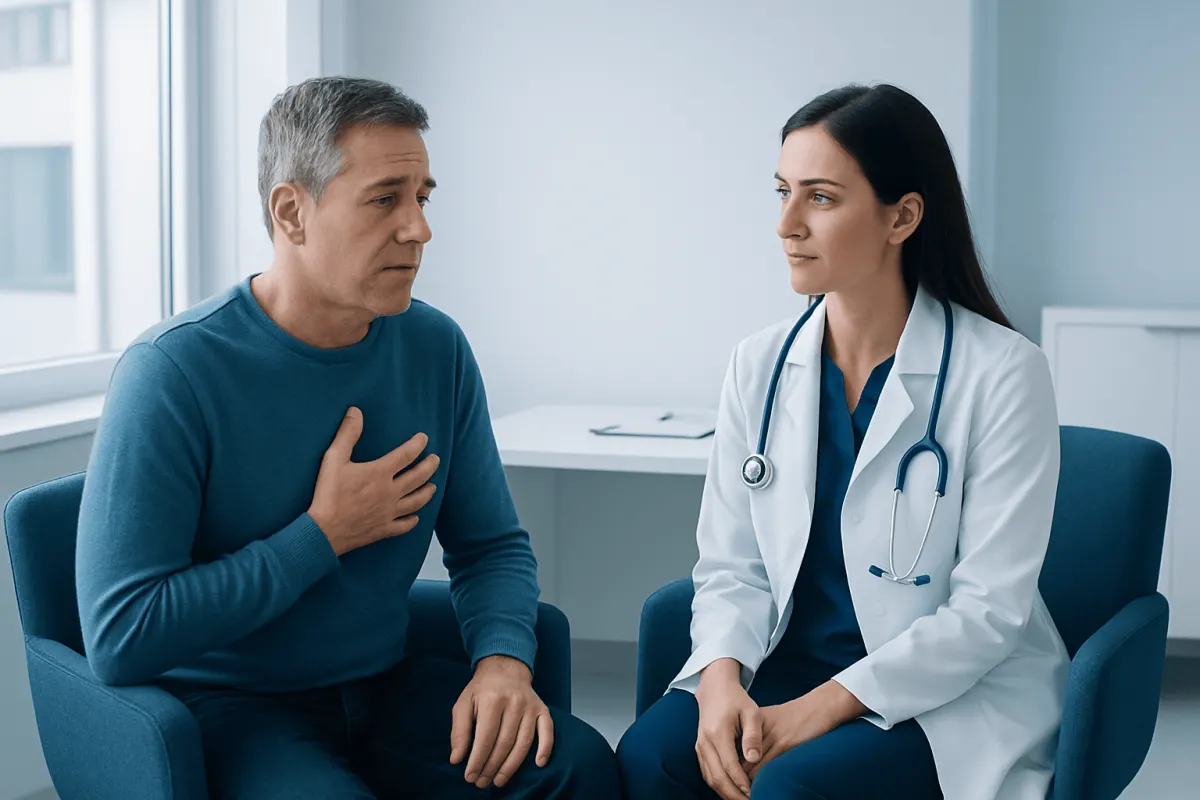Symptoms and warning signs — widow maker artery