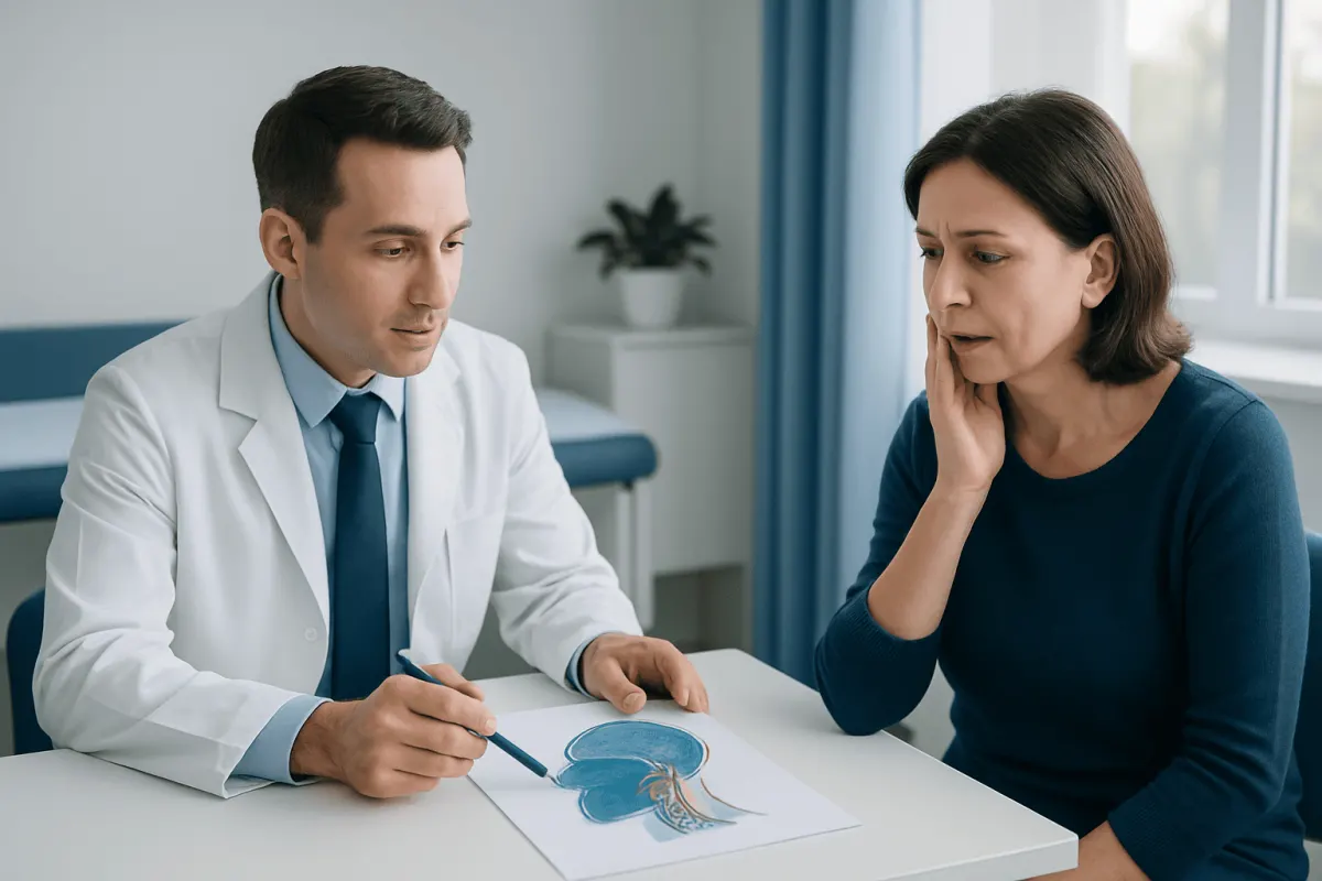 The role of nerves and symptom patterns — numbing of mouth