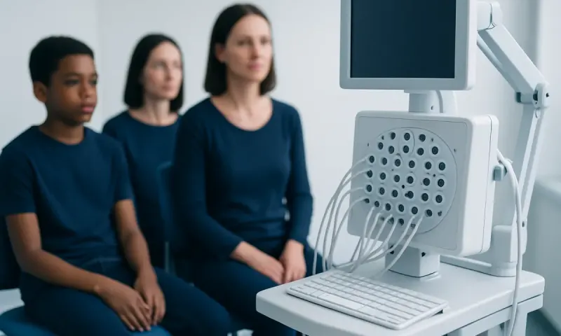Patients undergoing an EEG test for neurological assessment at Acibadem Hospitals.