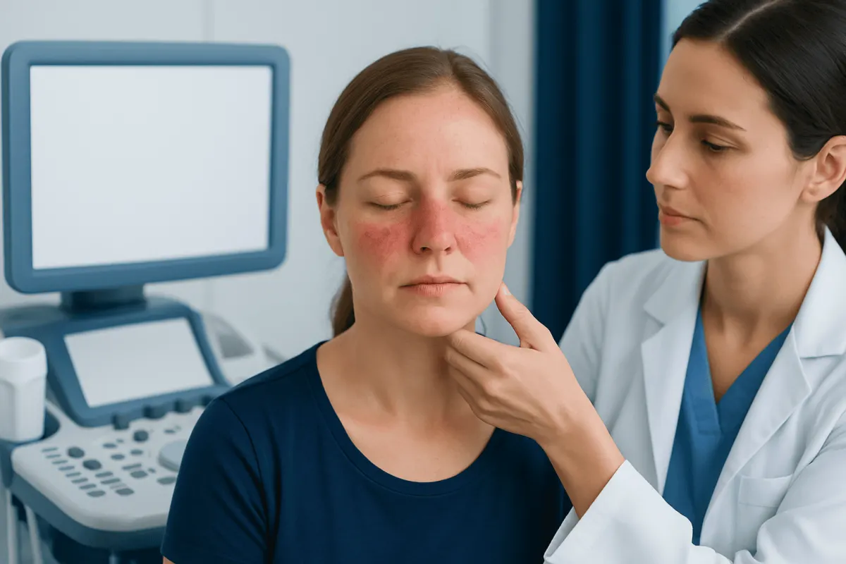What butterfly rash looks and feels like — butterfly rash