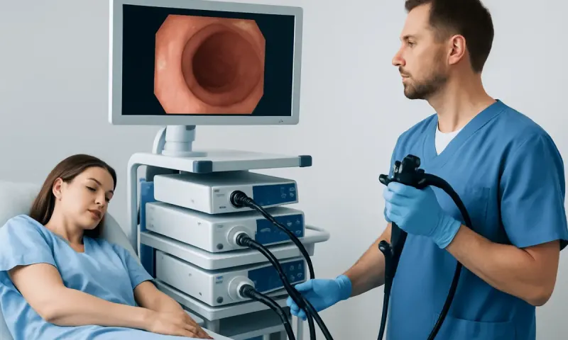 Endoscopy procedure for colon examination at Acibadem Hospitals Group.