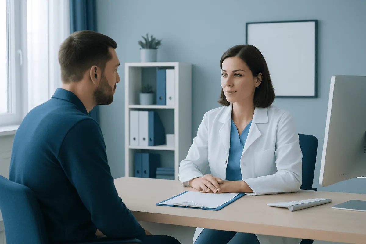 What Happens During Check-In and the Initial Review — first specialist appointment