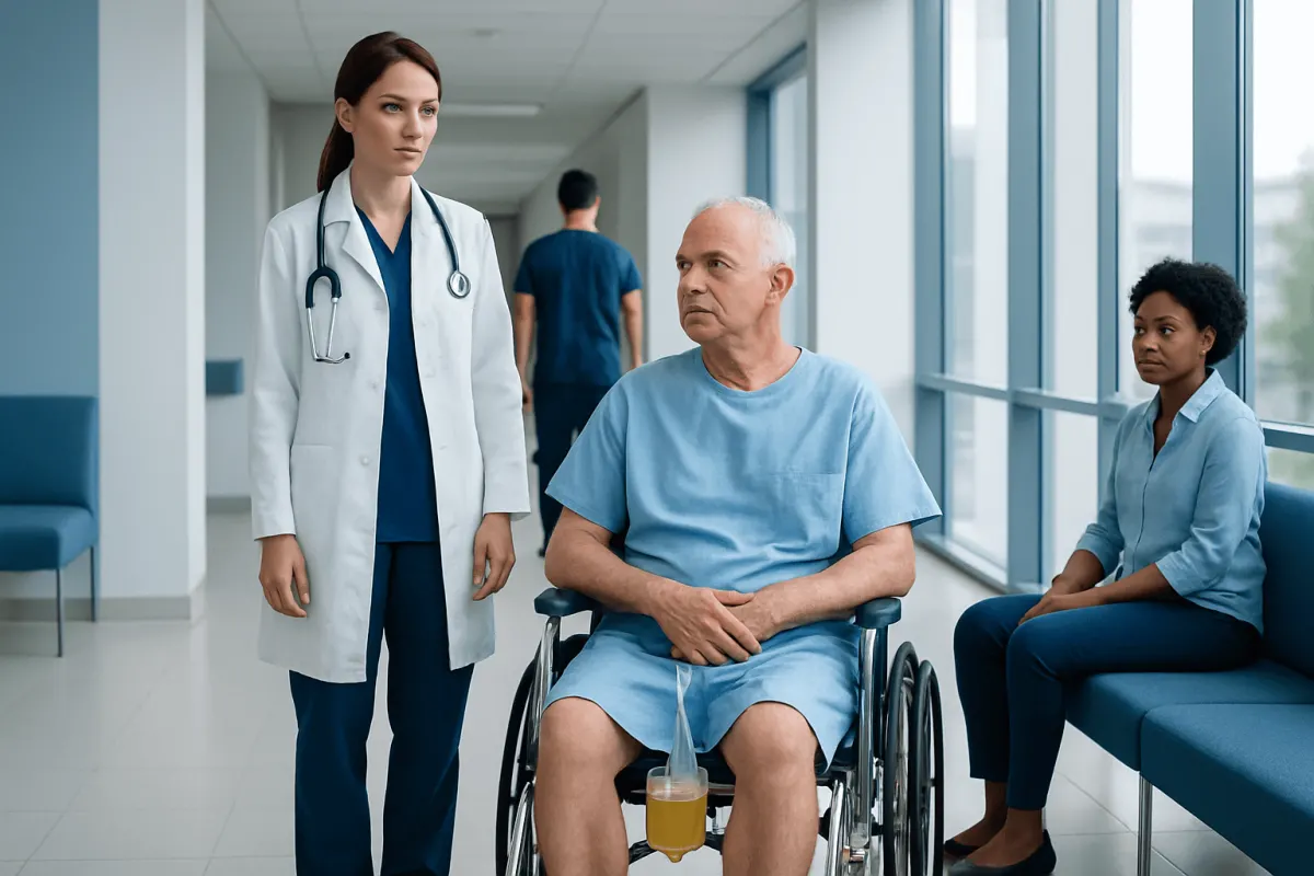 A Suprapubic Catheter Drains the Bladder Through the Abdomen