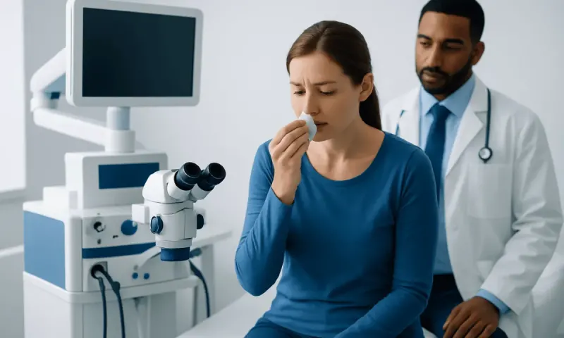What it can look like and what symptoms may come with it — blood in snot